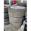 Image 2 : SET OF 4 GOODYEAR EAGLE F1 P275/40R18 TIRES ON RIMS