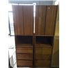 Image 2 : 2 WOODEN CABINET SET EACH: 21"W X 18"D X 74"H