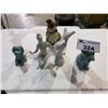 Image 1 : ASSORTMENT OF DECORATIVE FIGURES INCLUDING ROYAL DUX, COUNTRY ARTISTS, & MADE IN ENGLAND TURQUOISE
