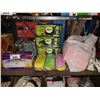 Image 2 : BOXES OF SPONGE NAIL FILERS, KITCHEN BAGS, FLIP FLOPS, TEA, FACEPADS, & MORE