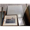 Image 2 : ASSORTED PICTURES, MIRROR, & HANGING BOARD
