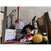 Image 2 : PLUSH DOLLS, PLAYMOBIL TOY, EXTENSION BARS, DECORATIVE FIGURE, & DIRT DEVIL,