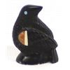 Image 1 : Zuni Carved Jet Crow Fetish by Edison Bobelu