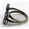 Image 2 : Zuni Old Pawn Sterling Turquoise Ring, Size 6.5