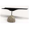 Image 2 : Carved Wood Blackbird on Stone Base