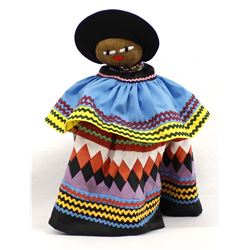 Native American Seminole Palmetto Fiber Doll