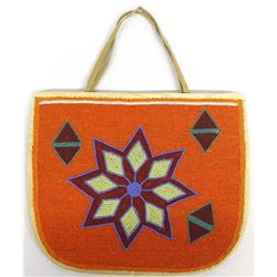 Native American Zuni Hand Beaded Leather Purse