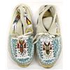 Image 1 : Navajo Trading Post Beaded Leather Moccasins