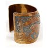 Image 3 : Navajo Copper Storyteller Bracelet by E. Becenti