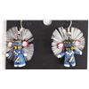 Image 1 : Miniature Hopi Kachina Earrings, Loretta Multine