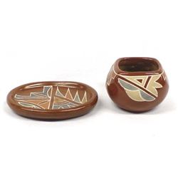 2 Pieces of Native American Santa Clara Pottery