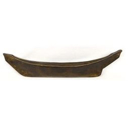 Antique Northwest Coastal Native First Nations Haida Carved Wood Canoe