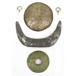 Antique Fur Trade Era Gorgets and Brooches