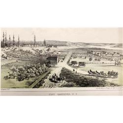 1855 Ft. Vancouver Washington Territory Lithograph