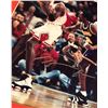 Image 2 : FRAMED & SIGNED MICHAEL JORDAN PICTURE & CARD DISPLAY w/ COA