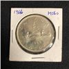 Image 1 : 1966 Elizabeth II Canadian Silver Voyageur Dollar