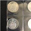 Image 3 : 1960s CANADIAN 50c SILVER COINS (.800/ .500)