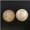 Image 2 : EARLY 1900s CANADA 50c SILVER COIN LOT (1910/ 1911)