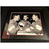 Image 1 : Gordie Howe, Alex Delvecchio, & Ted Lindsay Signed Detroit Red Wings 16x20 Framed Photo (JSA COA)