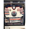 Image 1 : LIMITED EDITION WAYNE GRETZKY SIGNED OILERS CAPTAIN JERSEY SHADOW BOXED DISPLAY UD COA (102/499)