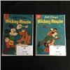 Image 1 : 1950s WALT DISNEY'S MICKEY MOUSE COMICS BOOK LOT (DELL COMICS)