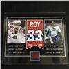 Image 1 : AUTHENTIC PIECE OF FORUM SEAT IN PATRICK ROY DISPLAY
