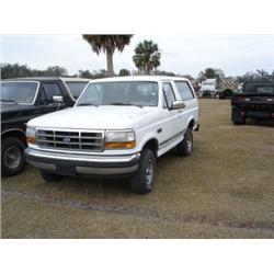(Lot 4110.00) 1992 FORD BRONCO