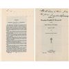 Image 1 : Franklin D. Roosevelt Signed Booklet: '1939 State of the Union'