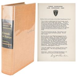 Dwight D. Eisenhower Signed Book: 'Crusade in Europe'