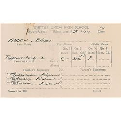 Pat Nixon Document Signed
