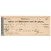 Image 1 : Charles Carroll of Carrollton Signed Check