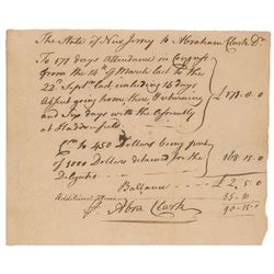 Abraham Clark Autograph Document Signed