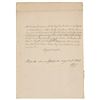 Image 1 : Pierce Butler Autograph Document Signed