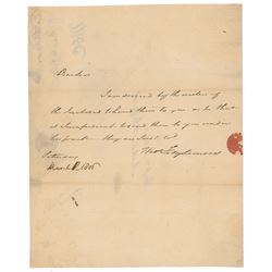 Thomas Fitzsimons Autograph Letter Signed