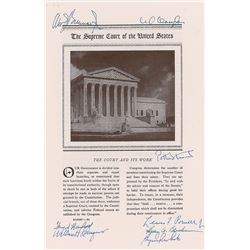Burger Court Signed Booklet