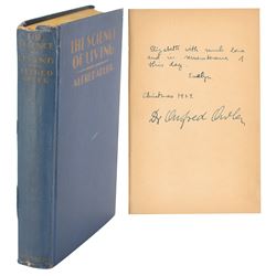 Alfred Adler Signed Book