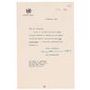 Image 1 : Dag Hammarskjöld Typed Letter Signed