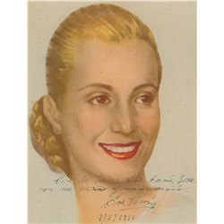 Eva Peron Signed Photograph