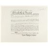 Image 1 : Queen Elizabeth II Document Signed