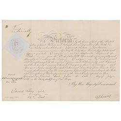 Queen Victoria Document Signed