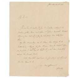Marquis de Lafayette Autograph Letter Signed