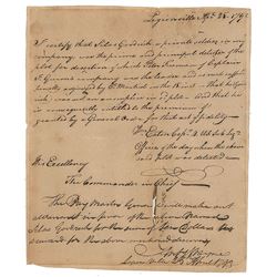 Anthony Wayne Autograph Endorsement Signed
