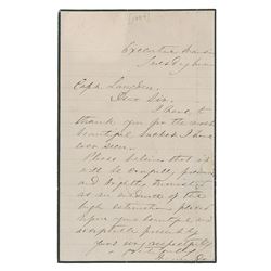 Varina Davis Autograph Letter Signed