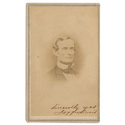 Jefferson Davis Signed Photograph