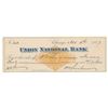 Image 1 : Philip H. Sheridan Signed Check