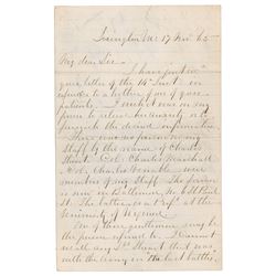 Robert E. Lee Autograph Letter Signed