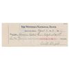 Image 1 : Orville Wright Signed Check