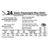 Image 1 : Basin Payweight Plus 9082