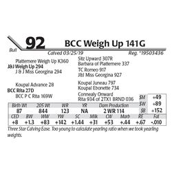 BCC Weigh Up 141G