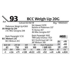 BCC Weigh Up 20G